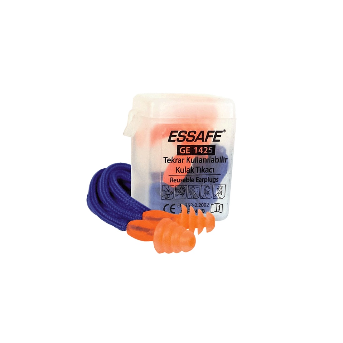 Essafe Çam Tipi Kulak Tıkacı Kordonlu Kutulu 24 Db